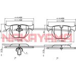 HP8397NY, Колодки тормозные дисковые задние BMW 3 (E46), 5 (