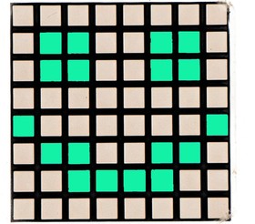 Фото 1/3 LED Матрица 8x8, зеленая - I2C (Trema-модуль), Светодиодная матрица для Arduino проектов