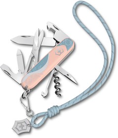 Фото 1/10 Нож перочинный Victorinox Companion Paris Style (1.3909.E221) 91мм 16функц. розовый с чехлом подар.коробка