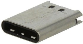 Фото 1/4 CX60-24S-UNIT, Straight, PCB Mount, Plug Type C 3.1 USB Connector