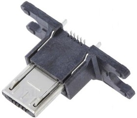 Фото 1/2 ZX80-B-5S(30), Straight, Bottom Mount, Plug Type B 2.0 USB Connector