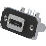 MUSB-K152-30, Conn Micro USB 2.0 Type AB RCP 5 POS 0.65mm Solder RA Thru-Hole 5 ...