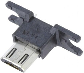 Фото 1/4 ZX80-B-5SA(30), Вилка; USB B micro; ZX; фланец (2 отверстия),на PCB; SMT,THT
