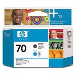 Печатающая головка №70 для HP DesignJet Z2100 черный и голубой (C9404A)