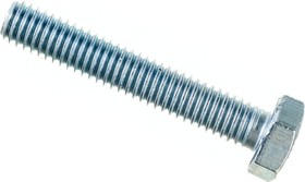 Photo 1/8 Bolt full thread DIN933 M 6x35, strength class 5.8, zinc 100 pcs. 3011258