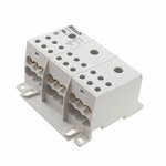 38075, DIN Rail Terminal Blocks 3 POLE DISTRIB BLOCK 115A INPT 1X2AWG