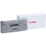 Очки черно-белые солнцезащитные из титана с оливк. линзами DKC PIS2FNWC