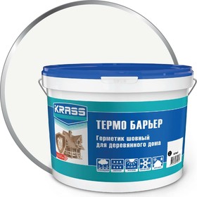 Акриловый герметик Термо Барьер для деревянного дома 7 кг, белый Лк-00013456