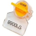 Пломба пластиковая роторная номерная Цвет желтый 100 шт. в упак в упак КПП-3-2030 РХ3 1006450