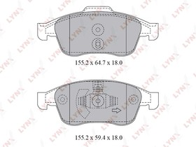 Фото 1/6 BD6317, К-кт колодок для диск. тормозов RENAULT DUSTER 2.0 12 /FLUENCE 1.6-2.0 10 / MEGANE III 1.6-2.0 09