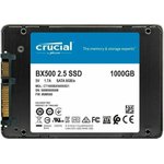 SSD 2.5" Crucial 1.0Tb BX500  CT1000BX500SSD1  (SATA3, up to 540/500MBs, 3D TLC ...