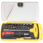 BM30314152, 8mm T-shaped hexagon with bit and head holder (52pr.) in a plastic case.