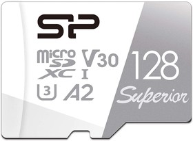 Фото 1/7 Флеш карта microSDXC 128GB Silicon Power SP128GBSTXDA2V20SP Superior + adapter