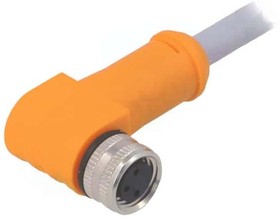 RKMWVS 3-357/5 M, Соединительный кабель; M8; PIN: 3; угловой; 5м; вилка; 4А; -30-90°C