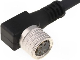 Фото 1/3 RKMWV 4-225/5 M, Cordset, M8 Socket - Bare End, 4 Conductors, 5m, IP67 / NEMA 6P, Black