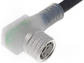 Фото 1/3 RKMWV/LED A 3-224/5 M, Соединительный кабель; M8; PIN: 3; угловой; 5м; вилка; 30ВAC; 4А