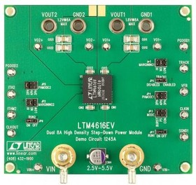 DC1245A, Power Management IC Development Tools LTM4616EV - Low Voltage Dual 8A or Singl