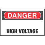 PLD-43, Labels & Industrial Warning Signs DANGER HIGH VOLTAGE HZ 200/DISP 1X1.5
