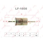 LF1608, Фильтр топливный FORD FOCUS I 1.4-2.0 98-04 / II 2.0 04- / C-MAX 2.0 ...