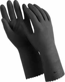 Двухслойные перчатки КЩС-1, размер 10, черные L-U-03 605828