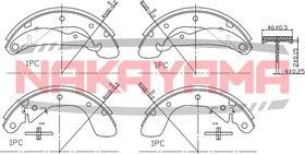 HS7210NY, Колодки тормозные барабанные задние CHEVROLET NUBIRA 05-, DAEWOO ESPERO 95-99, LANOS 97-