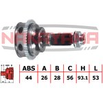 NJ410NY, ШРУС внешн. к-кт MAZDA 323 BJ 98-04, PREMACY CP 99-05 (26x28x146.1x56 ...