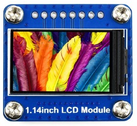 Фото 1/4 1.14inch LCD Module, 1,14-дюймовый ЖК-дисплей, экран IPS, 65 000 цветов RGB, разрешение 240 × 135, интерфейс SPI