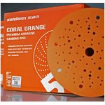 Диск шлифовальный на бумажной основе 518 Orange Ceramic Multi holes Р100 (50 шт ...