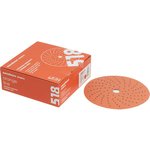 Диск шлифовальный на бумажной основе 518 Orange Ceramic Multi holes Р800 (50 шт; 150 мм) 518.150.800.LC