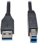 U322-010-BK, USB Cables / IEEE 1394 Cables 10FT USB 3.2 AB CBL