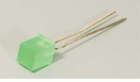Светодиод 5 x 5 x 7,2, зеленый, 3 мкд, угол 110, цвет линзы: зеленый матовый, L-503GDT
