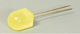 Светодиод 8 x 8 x12, желтый, 40 мкд, угол 45, цвет линзы: желтый матовый, L-803YD