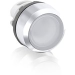 MP1-21W Кнопка белая без фиксации низкая с подсветкой