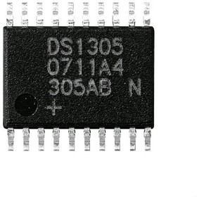 DS1305E+, Микросхема, микросхема RTC, 3-проводный,SPI, NV SRAM, 96Б, TSSOP20, 2-5,5В