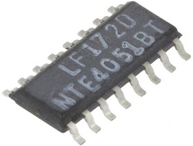 Фото 1/2 NTE4051BT, IC: analog switch; demultiplexer, multiplexer; Ch: 8; SO16; 3?18VDC