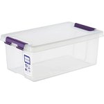 Контейнер HOME 10 литров с крышкой, прозрачный M-H10-00.07new