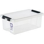 Контейнер HOME 10 литров с крышкой, прозрачный M-H10-00.07new