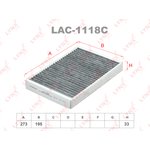 LAC1118C, Фильтр салона угольный VOLVO S60 1.6D-3.0T 10-, S80 1.6T-4.4 06- ...