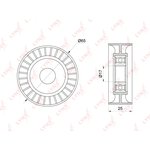 Ролик натяжного механизма приводной LYNXauto PB-5365