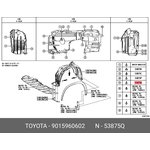 9015960602, Винт с шайбой TOYOTA