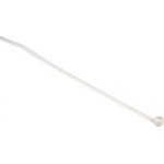 7TAG009570R0003 TY24MFR, Cable Ties, 140mm x 3.6 mm, White Nylon, Pk-100
