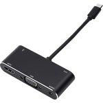Переходник Atcom Type-C M/HDMI+VGA+USB (AT2810), Переходник 0.1 m Type-C(m) =  ...