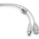 Cablexpert Кабель USB 2.0 Pro, AM/BM, 2м, экран, 2 феррит.кольца ...