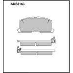 Колодки передние TOYOTA COROLLA 9702 ALLIED NIPPON ADB 3163