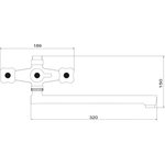 Смеситель для ванны с длинным изливом из высокопрочного пластика PL4-140P