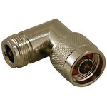 CT3388,RF / Coaxial Adapter, 8 GHz, N, Plug, N, Jack, Right Angle Adapter, 50 ohm