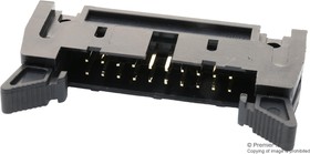 Фото 1/2 MC-254-26-SL-ST-DIP, Pin Header, Wire-to-Board, 2.54 мм, 2 ряд(-ов), 26 контакт(-ов), Through Hole Straight