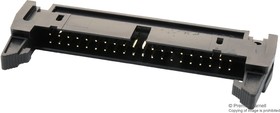 Фото 1/2 MC-254-50-SL-ST-DIP, Pin Header, Wire-to-Board, 2.54 мм, 2 ряд(-ов), 50 контакт(-ов), Through Hole Straight