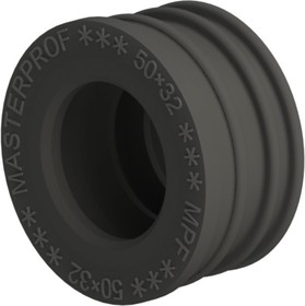 Сантехническая манжета для канализации 50x32, черная, уплотнительная, переходная ИС.131606