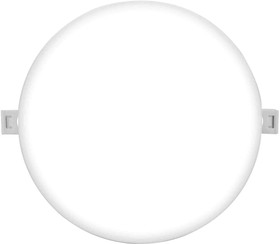 Фото 1/10 06-24 Светодиодная панель встраиваемая круглая 220В, 24Вт, CRI:80Ra, 1920Лм, Ф 220/208 мм, алюминие